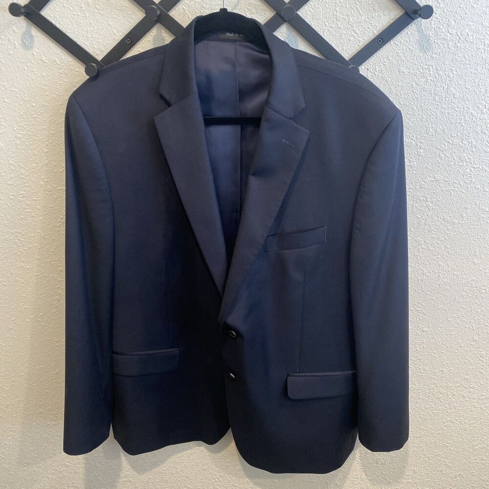 Lauren Ralph Lauren Jacket Men’s 46S Navy Blazer Sport Coat Wool